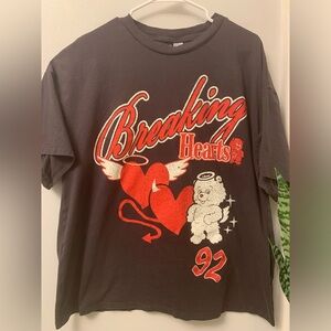 Breaking Hearts oversized tshirt H&M Large